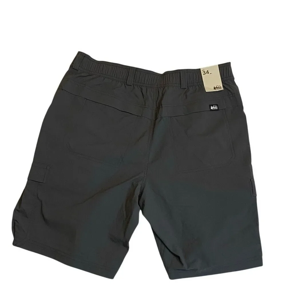 NWT REI Sahara Cargo Shorts - Men's - Asphalt (grey)